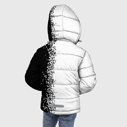 Зимняя куртка для мальчика РОССИЙСКАЯ ИМПЕРИЯ - ГЕРБ Краска 3 / 3D-Черный – фото 4