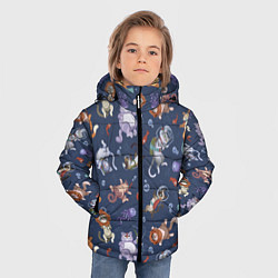 Куртка зимняя для мальчика Морские Котики: Цветное, цвет: 3D-черный — фото 2