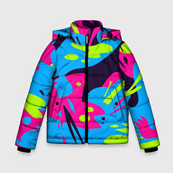 Куртка зимняя для мальчика Color abstract pattern Summer, цвет: 3D-светло-серый