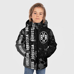 Куртка зимняя для мальчика BORUSSIA Брызги, цвет: 3D-черный — фото 2