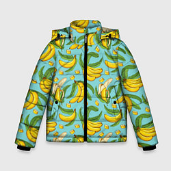 Куртка зимняя для мальчика Banana pattern Summer Fashion 2022, цвет: 3D-светло-серый