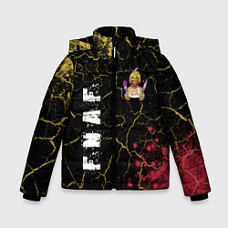 Куртка зимняя для мальчика FIVE NIGHTS AT FREDDYS - ЧИКА Краска, цвет: 3D-черный