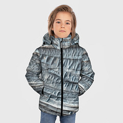 Куртка зимняя для мальчика Текстура скалы Mountain Stone, цвет: 3D-красный — фото 2