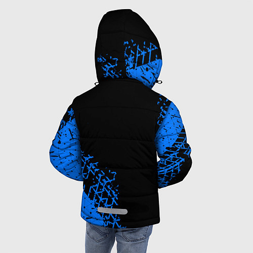 Зимняя куртка для мальчика СУБАРУ Racing Следы / 3D-Черный – фото 4