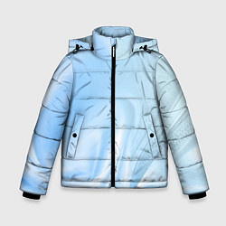Куртка зимняя для мальчика Голубые завихрения, цвет: 3D-светло-серый