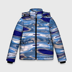 Куртка зимняя для мальчика Волна Тихий океан, цвет: 3D-красный