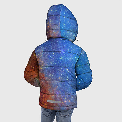 Зимняя куртка для мальчика Яркая вселенная / 3D-Черный – фото 4