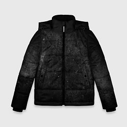 Зимняя куртка для мальчика Черный космос black space