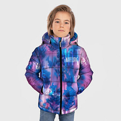 Куртка зимняя для мальчика Nature - надписи, цвет: 3D-черный — фото 2