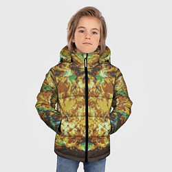 Куртка зимняя для мальчика Абстрактный,цветной графический узор, цвет: 3D-светло-серый — фото 2