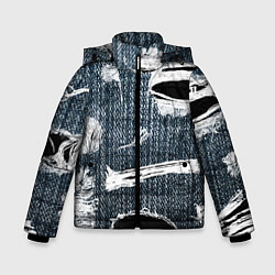 Зимняя куртка для мальчика Джинсовое рваньё Fashion trend