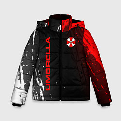 Куртка зимняя для мальчика Resident evil амбрелла, цвет: 3D-красный