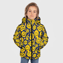 Куртка зимняя для мальчика Flowing emoticons, цвет: 3D-черный — фото 2