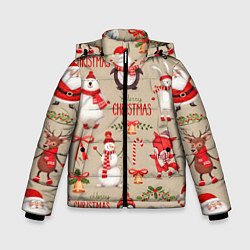 Зимняя куртка для мальчика СЧАСТЛИВОГО РОЖДЕСТВА MERRY CHRISTMAS
