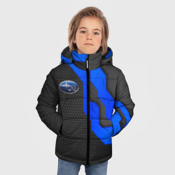 Куртка зимняя для мальчика SUBARU - СУБАРУ ТЕХНОЛОГИЧЕСКАЯ БРОНЯ, цвет: 3D-светло-серый — фото 2
