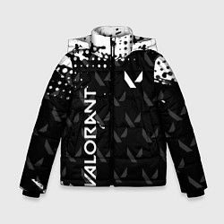 Куртка зимняя для мальчика Valorant ВАЛОРАНТ паттерн, цвет: 3D-светло-серый