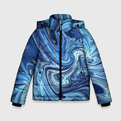 Куртка зимняя для мальчика Абстрактный авангардный паттерн Abstract avant-gar, цвет: 3D-черный