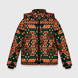 Зимняя куртка для мальчика Узор геометрия треугольная