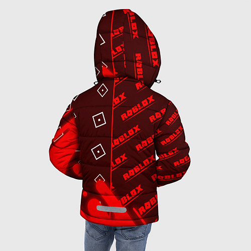 Зимняя куртка для мальчика РОБЛОКС Графика Паттерны / 3D-Черный – фото 4