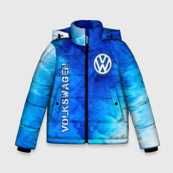 Куртка зимняя для мальчика VOLKSWAGEN Volkswagen Пламя, цвет: 3D-черный