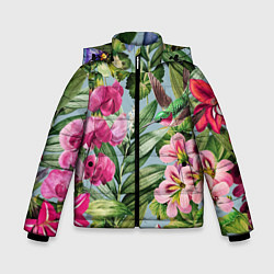 Зимняя куртка для мальчика Цветы Эдема