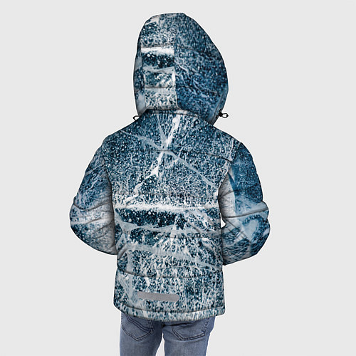 Зимняя куртка для мальчика IN COLD horizontal logo with ice / 3D-Черный – фото 4