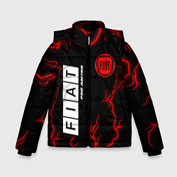 Куртка зимняя для мальчика ФИАТ Pro Racing Молнии, цвет: 3D-черный