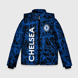 Куртка зимняя для мальчика CHELSEA F C, цвет: 3D-черный