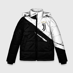 Куртка зимняя для мальчика Juventus маленькое лого, цвет: 3D-светло-серый