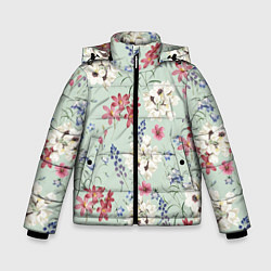 Зимняя куртка для мальчика Цветы Зефирантес и Магнолии