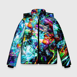 Зимняя куртка для мальчика Красочный космос