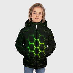 Куртка зимняя для мальчика НЕОНОВОЕ СВЕЧЕНИЕ ИЗ ПОД ПЛИТ, цвет: 3D-черный — фото 2