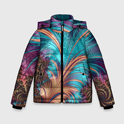 Зимняя куртка для мальчика Floral composition Цветочная композиция