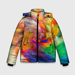 Куртка зимняя для мальчика MULTICOLORED SWIRLS, цвет: 3D-светло-серый