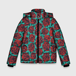 Зимняя куртка для мальчика Розы тату