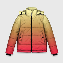 Зимняя куртка для мальчика Красно-желтый градиент