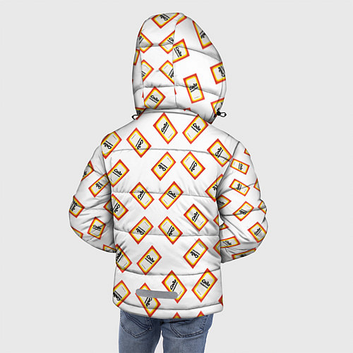 Зимняя куртка для мальчика Пищевая сода / 3D-Черный – фото 4