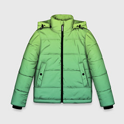 Куртка зимняя для мальчика Shades of Green GRADIENT, цвет: 3D-черный