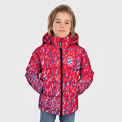 Куртка зимняя для мальчика Bayern munchen брызги красок, цвет: 3D-светло-серый — фото 2