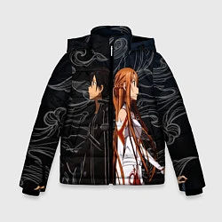 Куртка зимняя для мальчика Кирито и Асуна - Sword Art Online, цвет: 3D-светло-серый