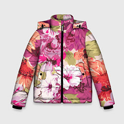 Зимняя куртка для мальчика Красочный цветочный паттерн Лето Fashion trend 202