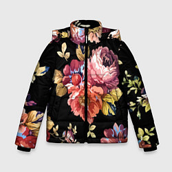 Зимняя куртка для мальчика Розы в летней ночи Fashion trend