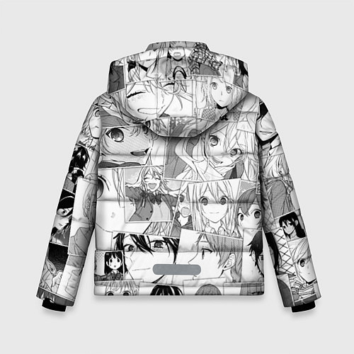 Зимняя куртка для мальчика Horimiya pattern / 3D-Светло-серый – фото 2