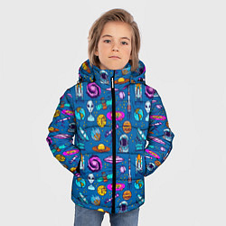 Куртка зимняя для мальчика GALACTIC SPACE, цвет: 3D-светло-серый — фото 2