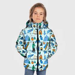 Куртка зимняя для мальчика SKI TRAIL, цвет: 3D-светло-серый — фото 2