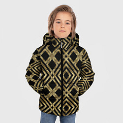 Куртка зимняя для мальчика GOLD LUXURY Золотая абстракция, цвет: 3D-красный — фото 2