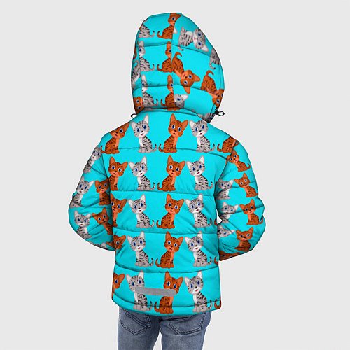 Зимняя куртка для мальчика CURIOUS KITTENS / 3D-Светло-серый – фото 4