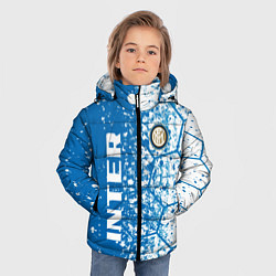 Куртка зимняя для мальчика Inter соты, цвет: 3D-красный — фото 2