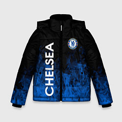 Куртка зимняя для мальчика Chelsea пламя, цвет: 3D-черный