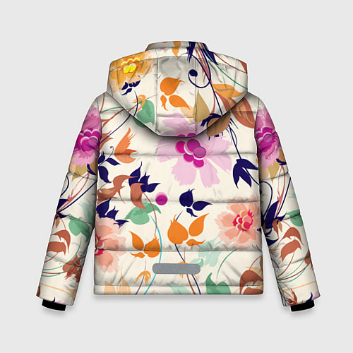 Зимняя куртка для мальчика Summer floral pattern / 3D-Светло-серый – фото 2